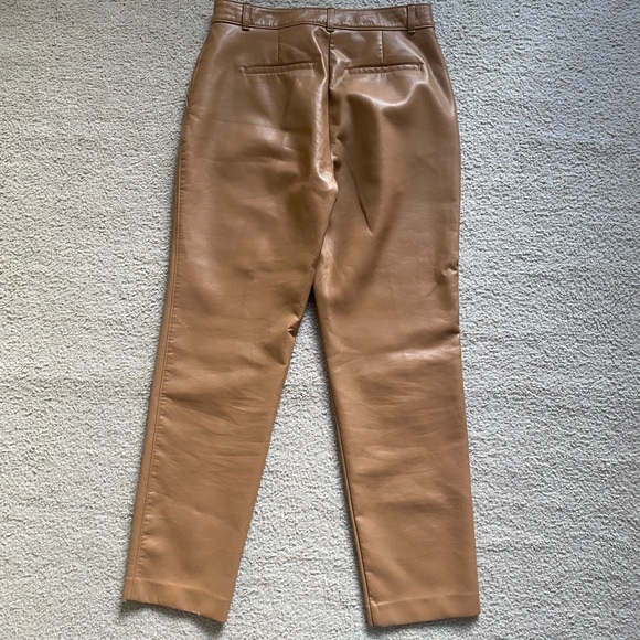 Aritzia Babaton Vegan Leather Straight-Leg Pants - Picture 2 of 8